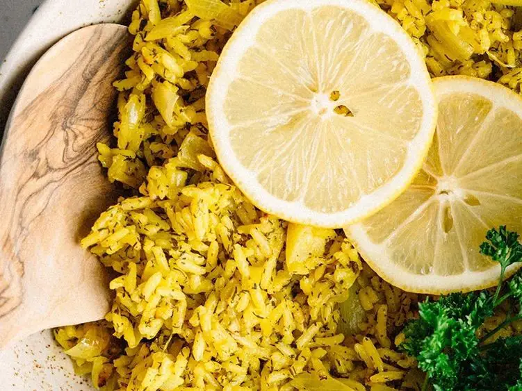 Lemon and Dill Yellow Rice