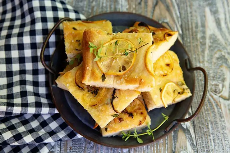 Lemon and Thyme Focaccia