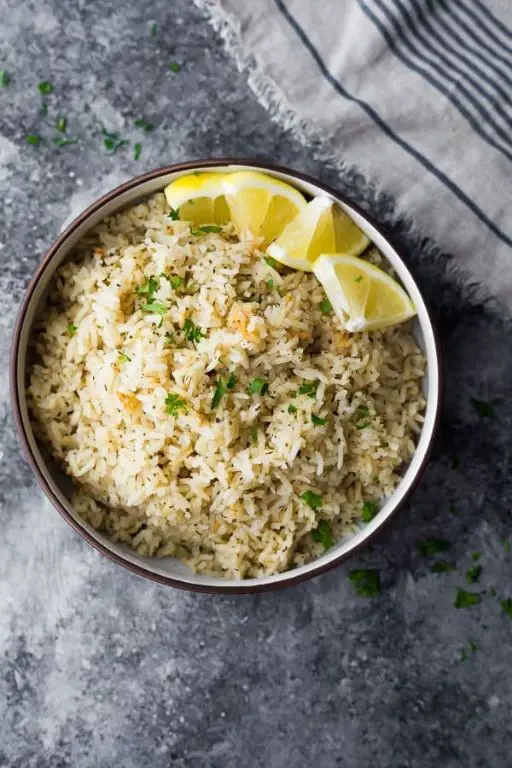 Lemony Herb Beans and Rice