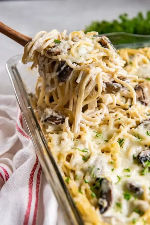 Lightened-Up Chicken Tetrazzini with Greek Yogurt