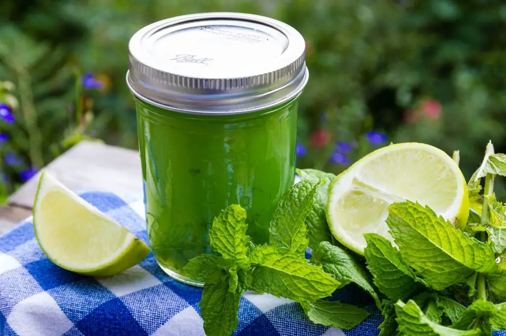 Lime and Mint Pectin Jelly