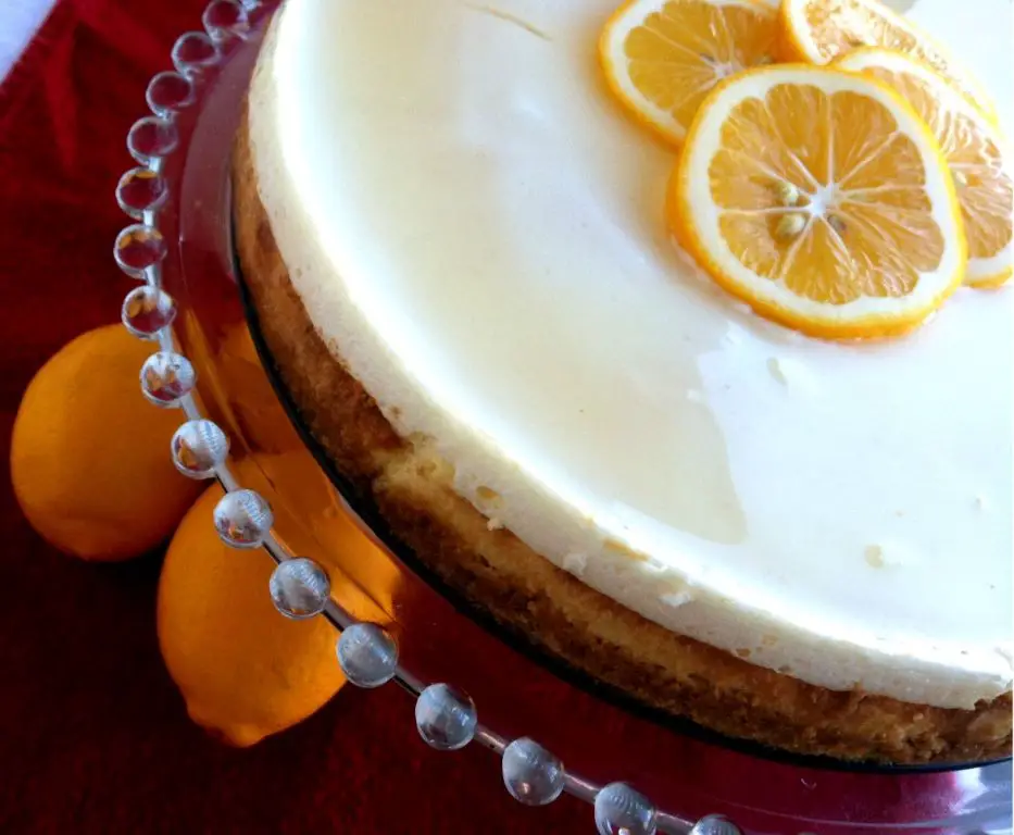 Limoncello Cheesecake with Lemon Glaze
