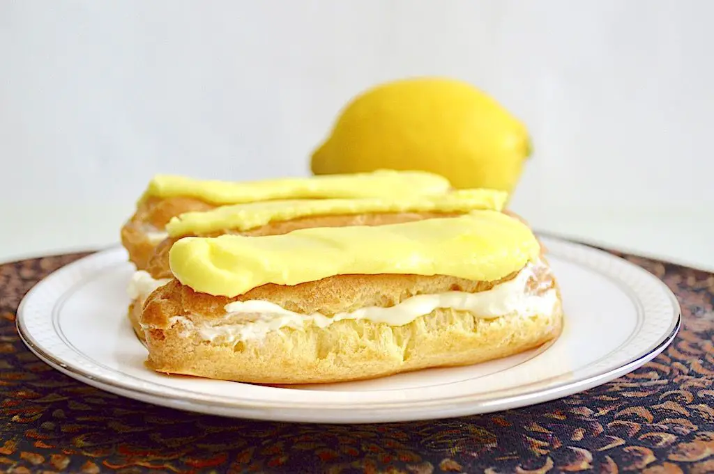 Limoncello Eclairs with Lemon Cream Filling