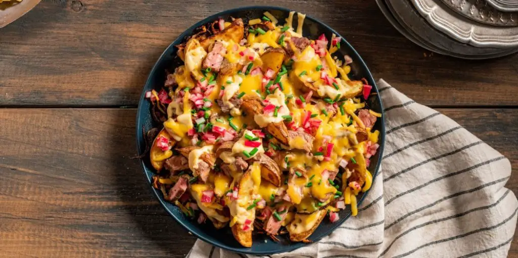 Loaded Crispy Potato Nachos