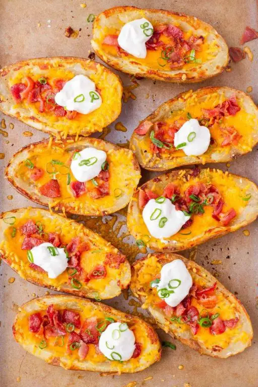 Loaded Gold Potato Skins