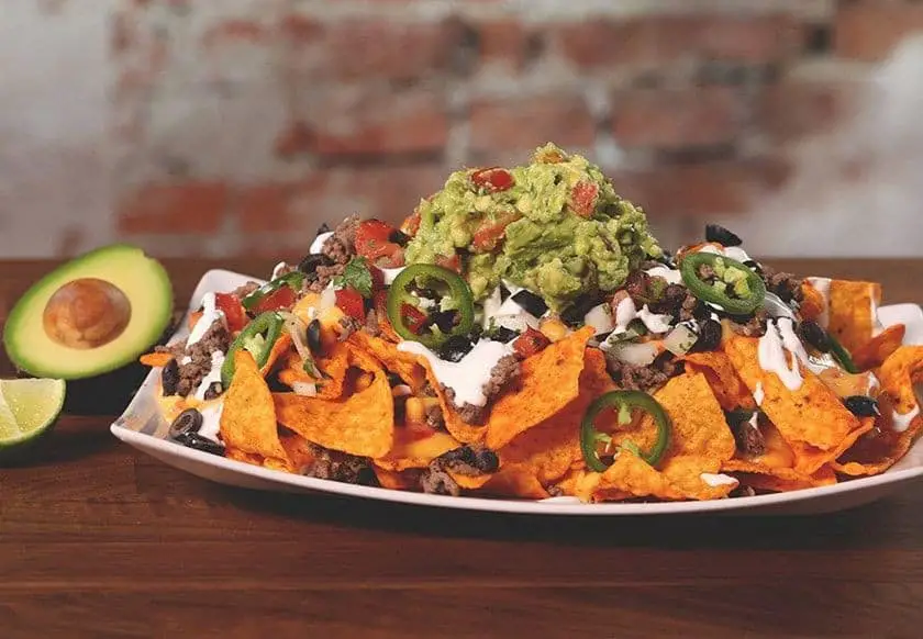 Loaded Nacho Platter with Guacamole