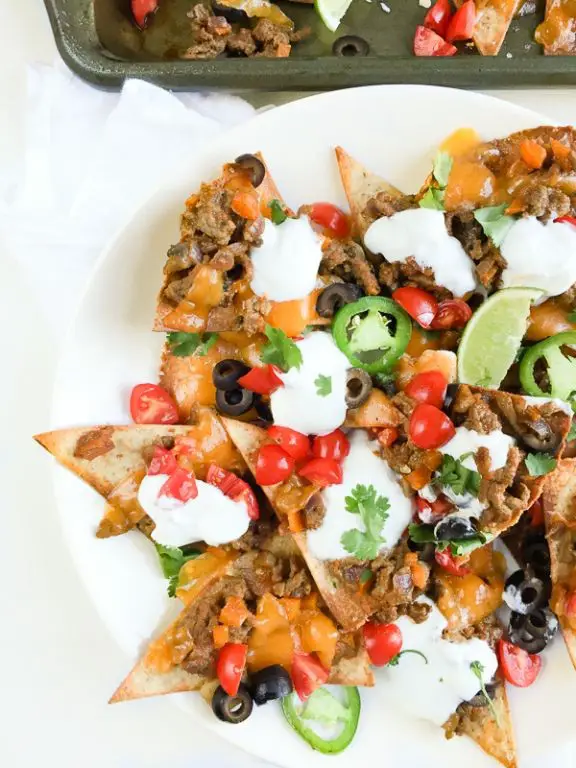 Loaded Nachos with Homemade Tortilla Chips