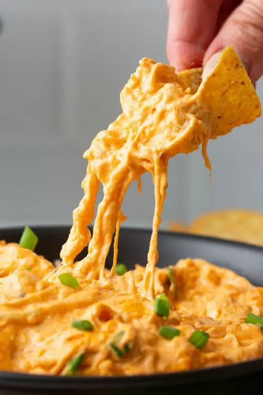 Loaded Slow Cooker Buffalo Chicken Dip
