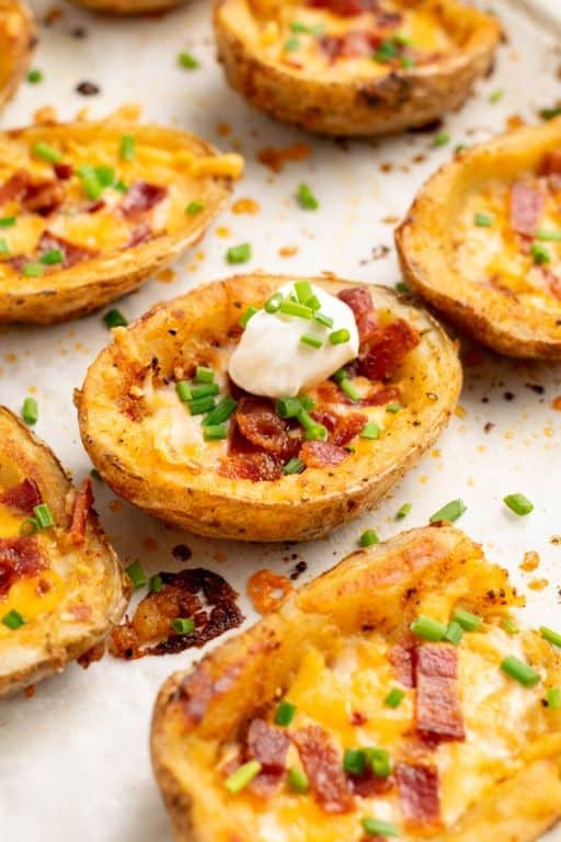 Loaded gluten-free potato skins