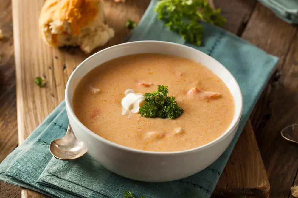 Lobster Bisque with Cognac Cream
