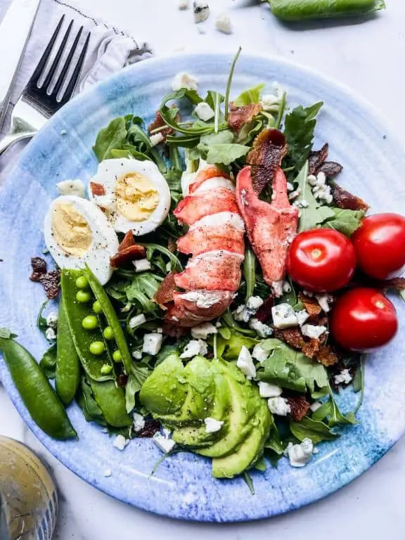 Lobster Mushroom and Blue Cheese Salad