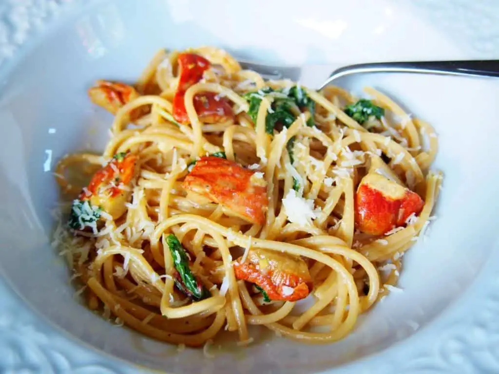 Lobster Mushroom and Thyme Pasta