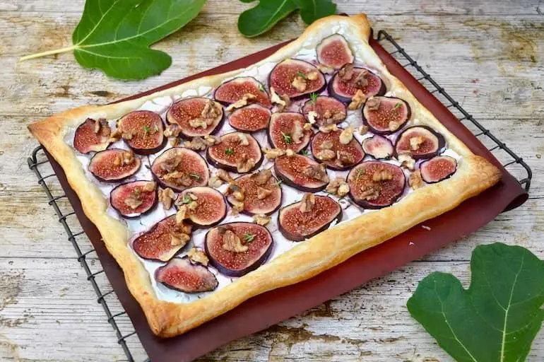 Lovage and Goat Cheese Tart