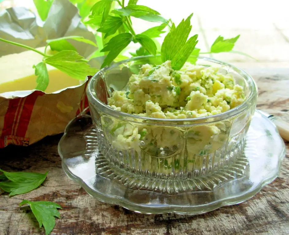 Lovage and Lemon Zest Butter