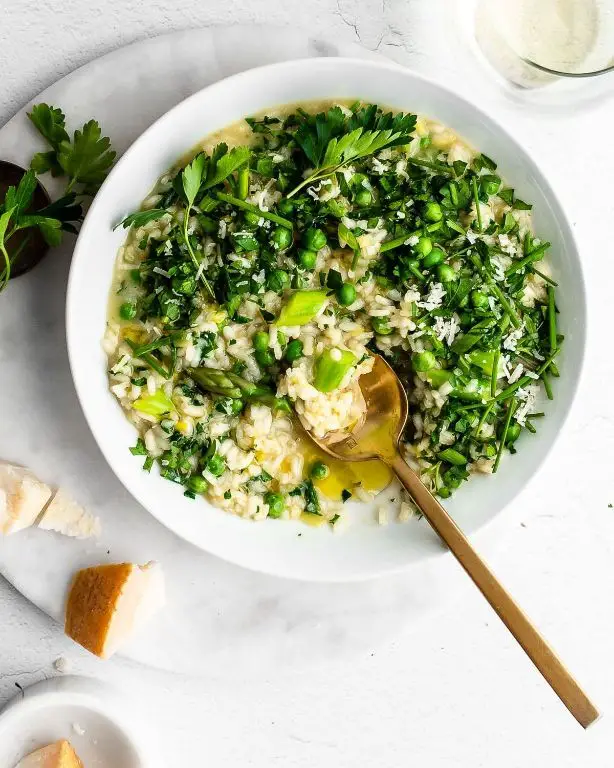Lovage and Parmesan Risotto