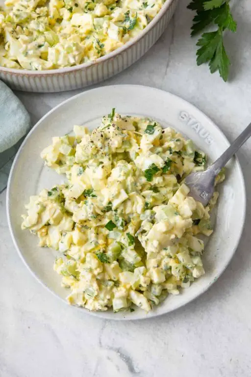 Low Calorie Egg Salad with Greek Yogurt