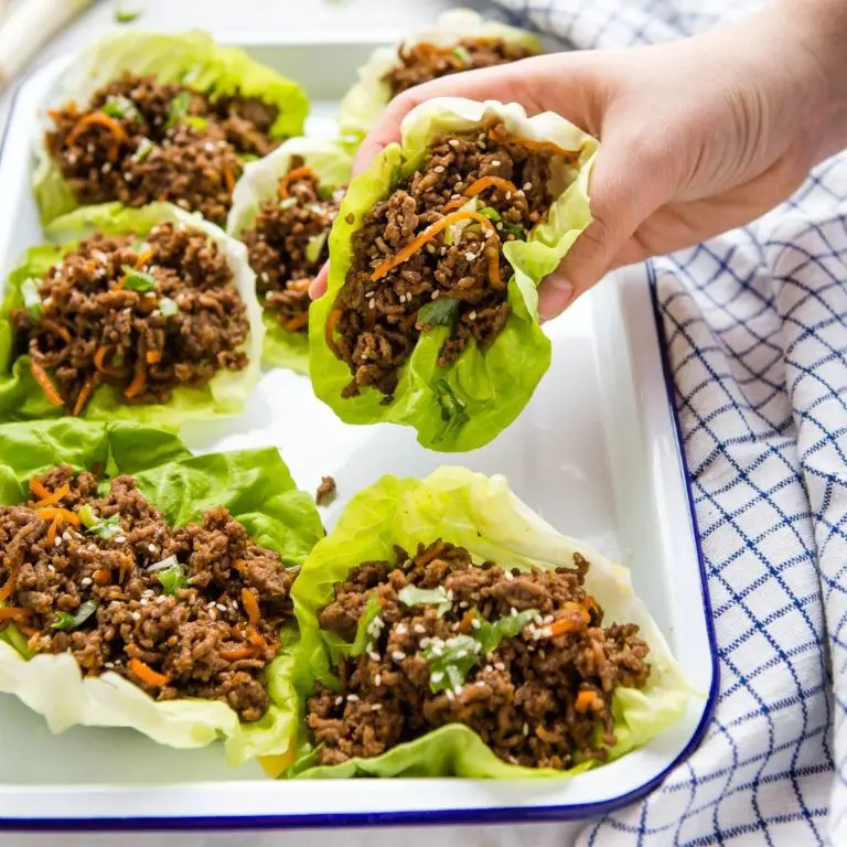 Low-Carb Ground Beef Lettuce Wraps