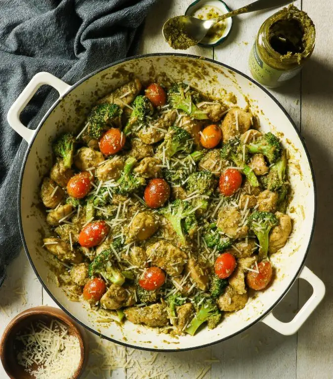 Low-Carb Keto-Friendly Chicken Cutlets with Pesto