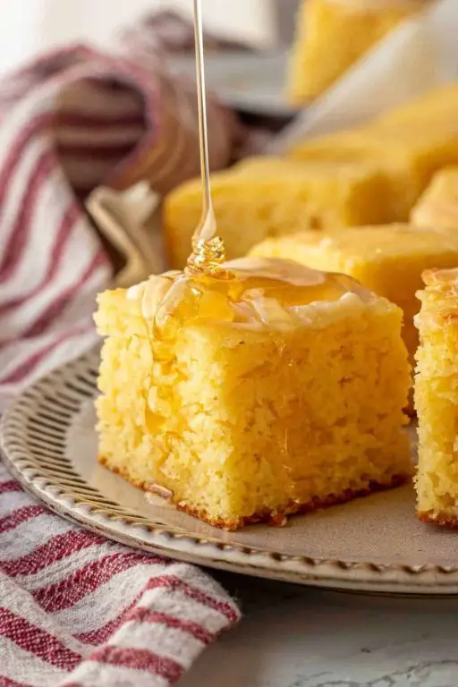 Low-Fat Cornbread with Honey Butter
