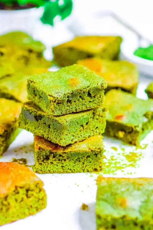 Lowfat Matcha Green Tea Brownies