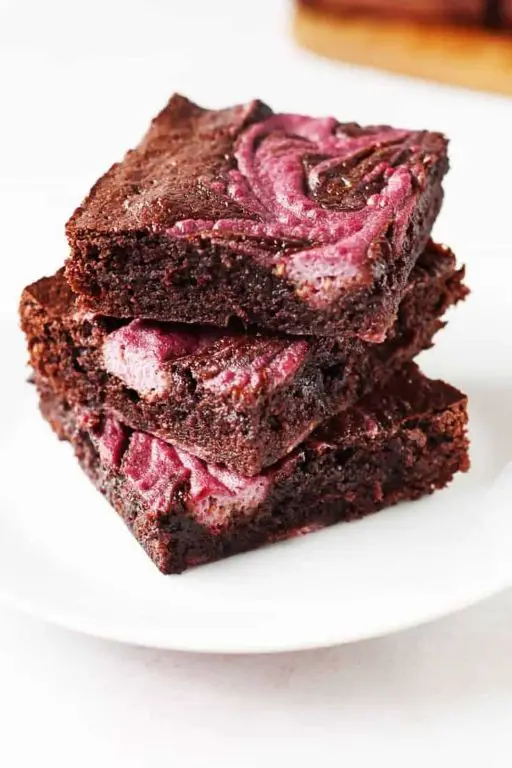Lowfat Raspberry Swirl Brownies