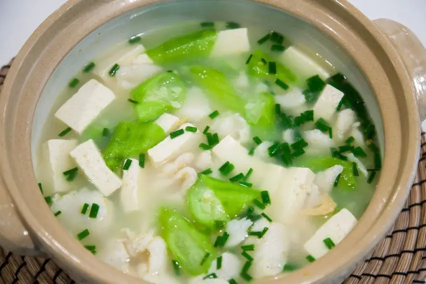 Luffa and Fish Stew
