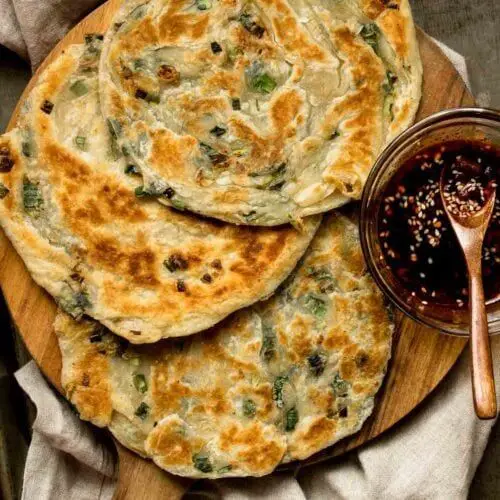 Luffa and Scallion Pancakes