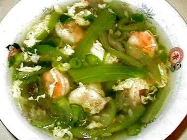 Luffa and Shrimp Soup