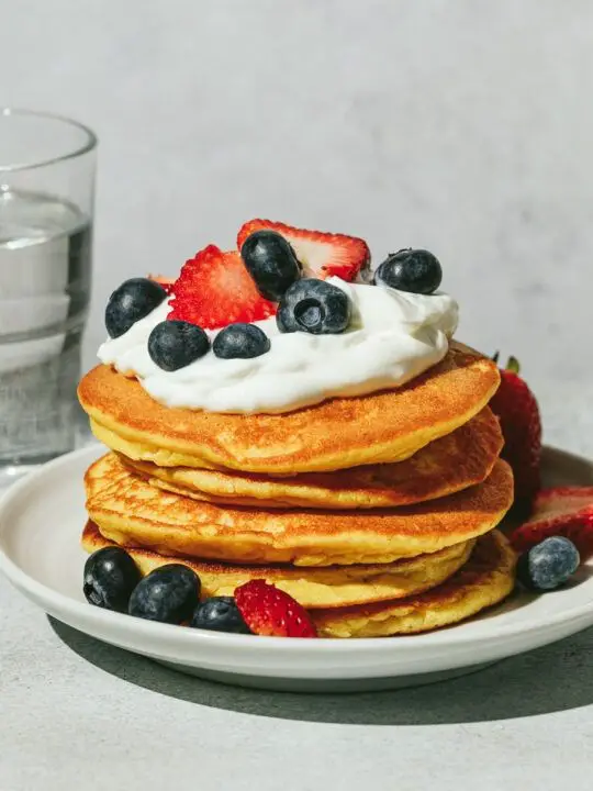 Lupin Flour Crepes with Fresh Berries