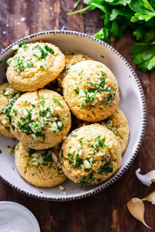 Lupin Flour Garlic Herb Biscuits
