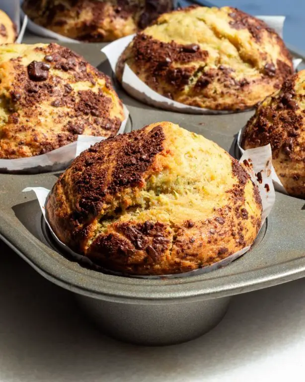 Lupin Flour Zucchini Muffins with Cinnamon