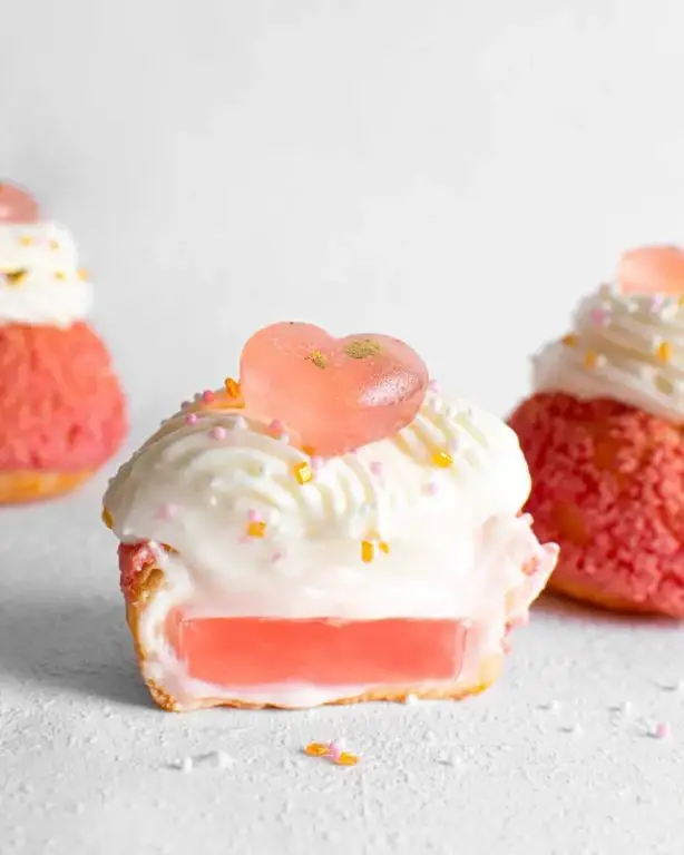 Lychee Rose Cream Puffs