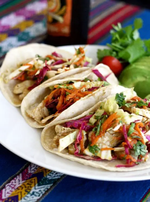 Mackerel Fish Tacos with Slaw and Lime