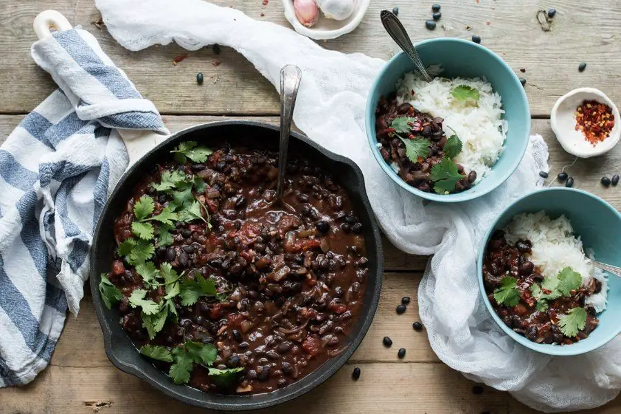Malanga and Black Bean Stew