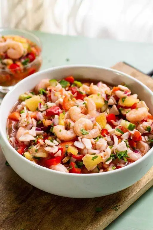Malanga and Shrimp Ceviche