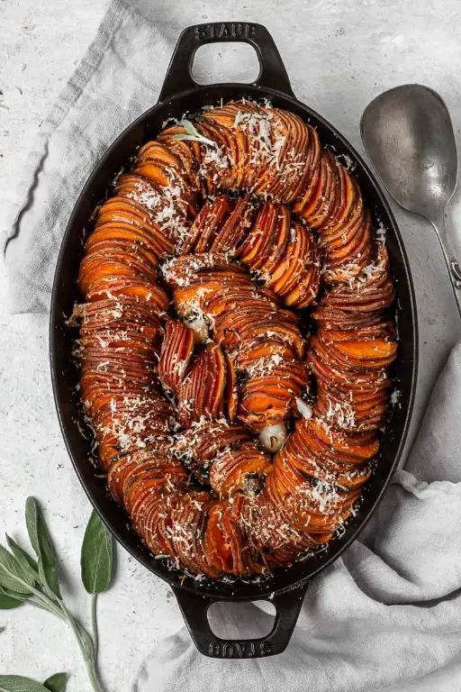 Malanga and Sweet Potato Gratin