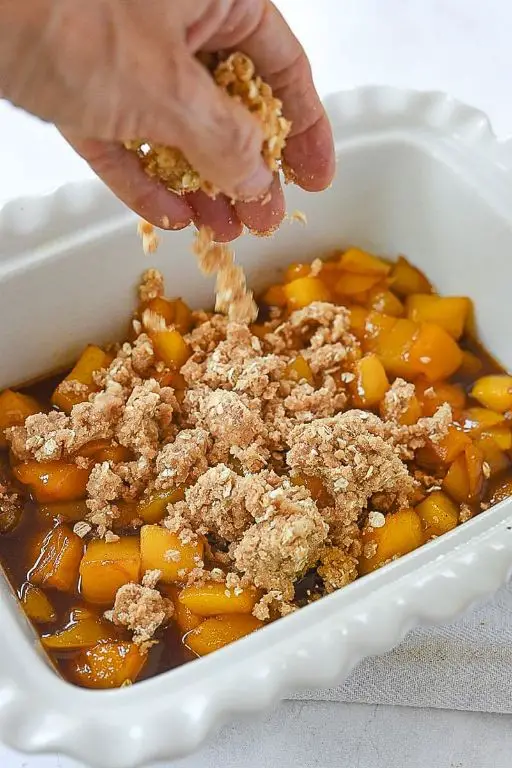 Mango Crumble with Oat Topping