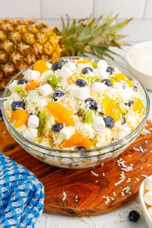 Mango Fluff Salad with Coconut Milk