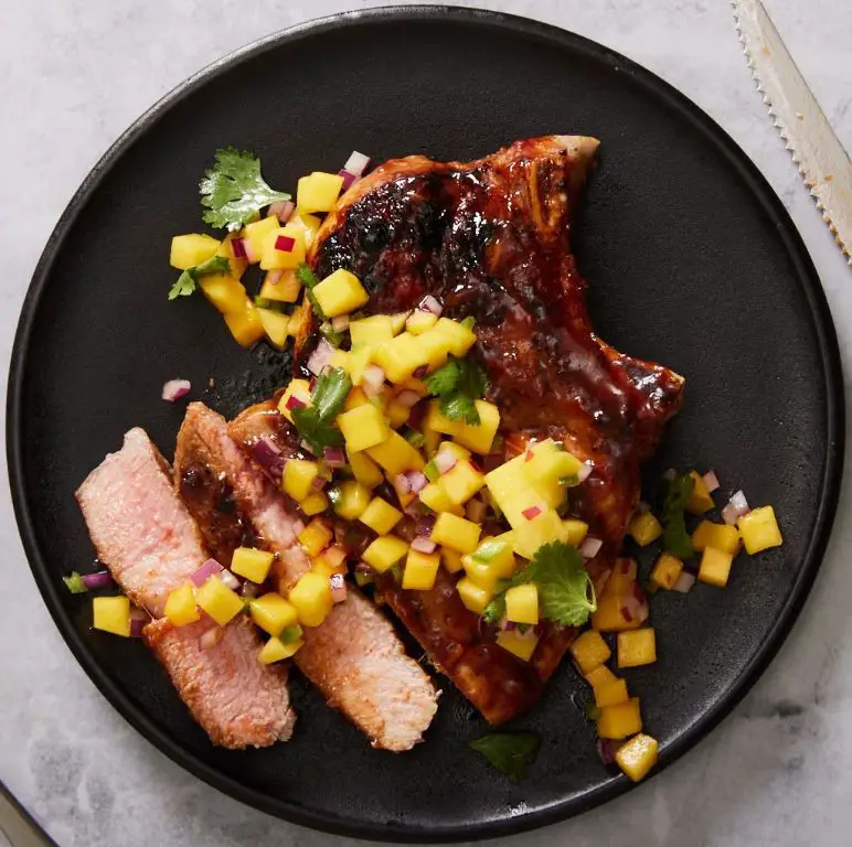 Mango Teriyaki Pork Chops