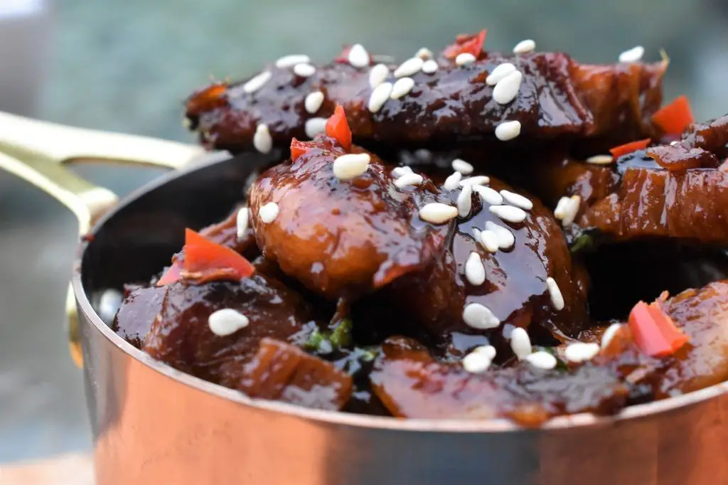 Mango and Ginger Glazed Pork Belly