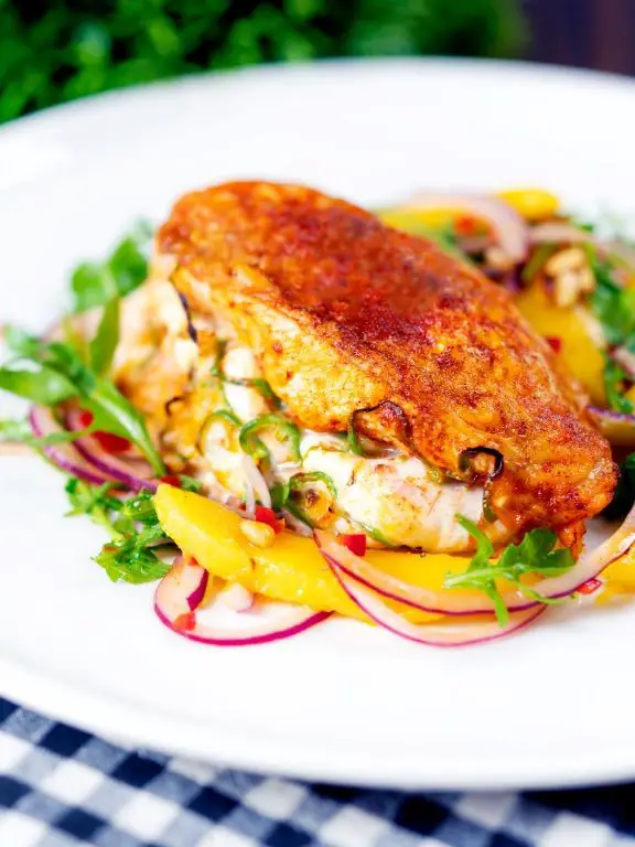 Mango and Jalapeño Stuffed Chicken Breast