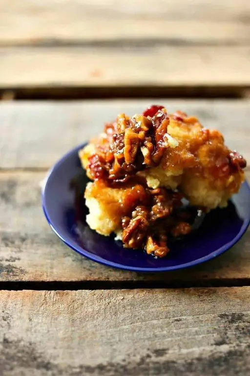 Maple Bacon Biscuit Bread Pudding
