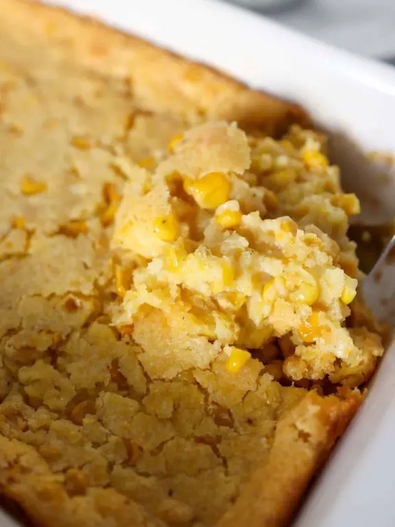 Maple Glazed Corn Pudding