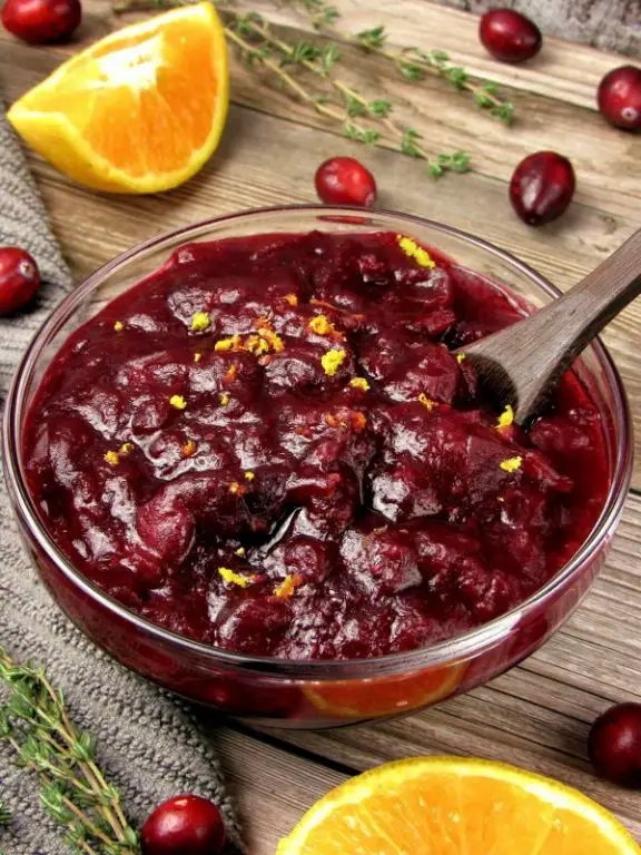 Maple Glazed Cranberry Sauce