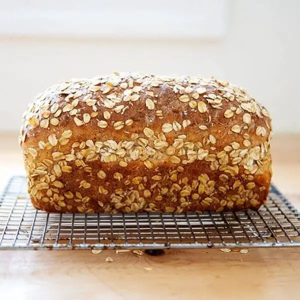 Maple Glazed Oatmeal Bread
