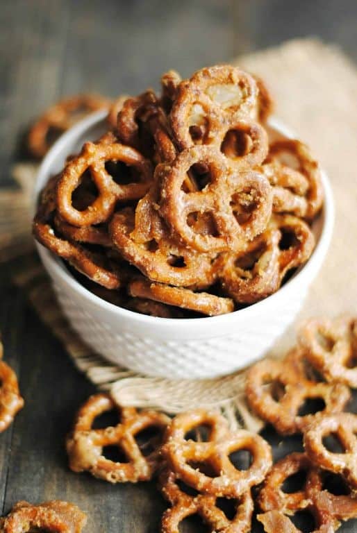 Maple Glazed Pretzel Clusters