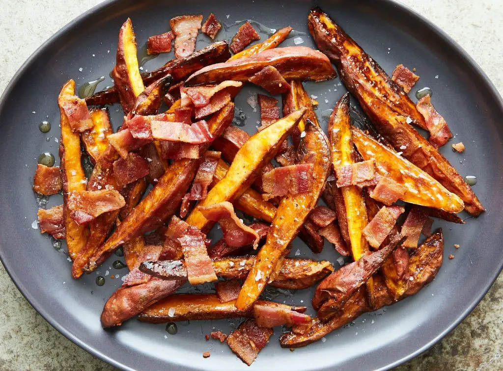 Maple Glazed Sweet Potato Wedges