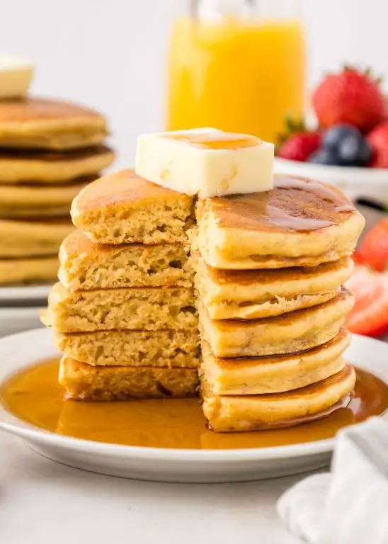 Maple Pecan Kodiak Cakes Pancakes