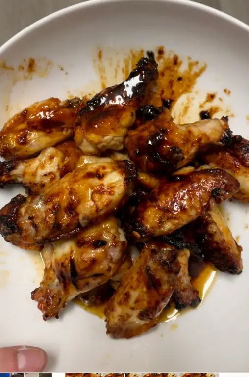 Maple Sriracha Air Fryer Chicken Wings