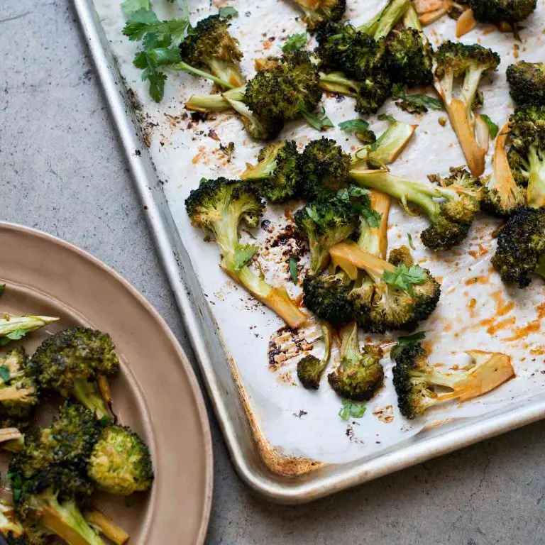 Maple Sriracha Roasted Broccoli